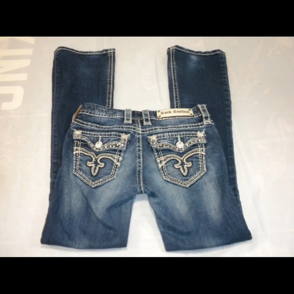 Rock Revival size 26 Noho bootcut bling jeans